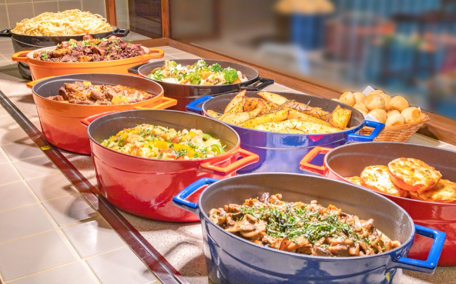 Our buffet sides menu changes every 2 weeks. Please click here for the current menu.